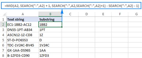 excel substring function|excel formula to extract text from cell.